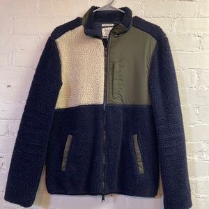 Lucky Brand Shearless Fleece, Size Small, Colorblock